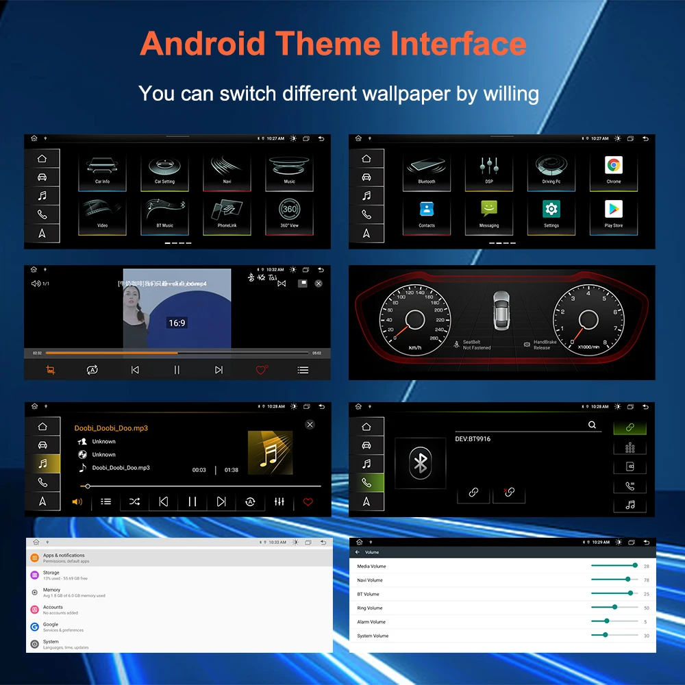 Bonroad 8.8 "CarPlay Android 14 Auto Radio For Audi A6 C6 4f 2005-2012 MMI 2G 3G Car Stereo Multimedia Player Screen Headunit