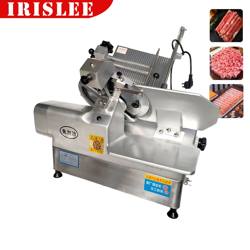 

Commercial Restaurants Use Fully Automatic 300Mm Electric Frozen Meat Slicer With Lamb Roll Cutting Machine