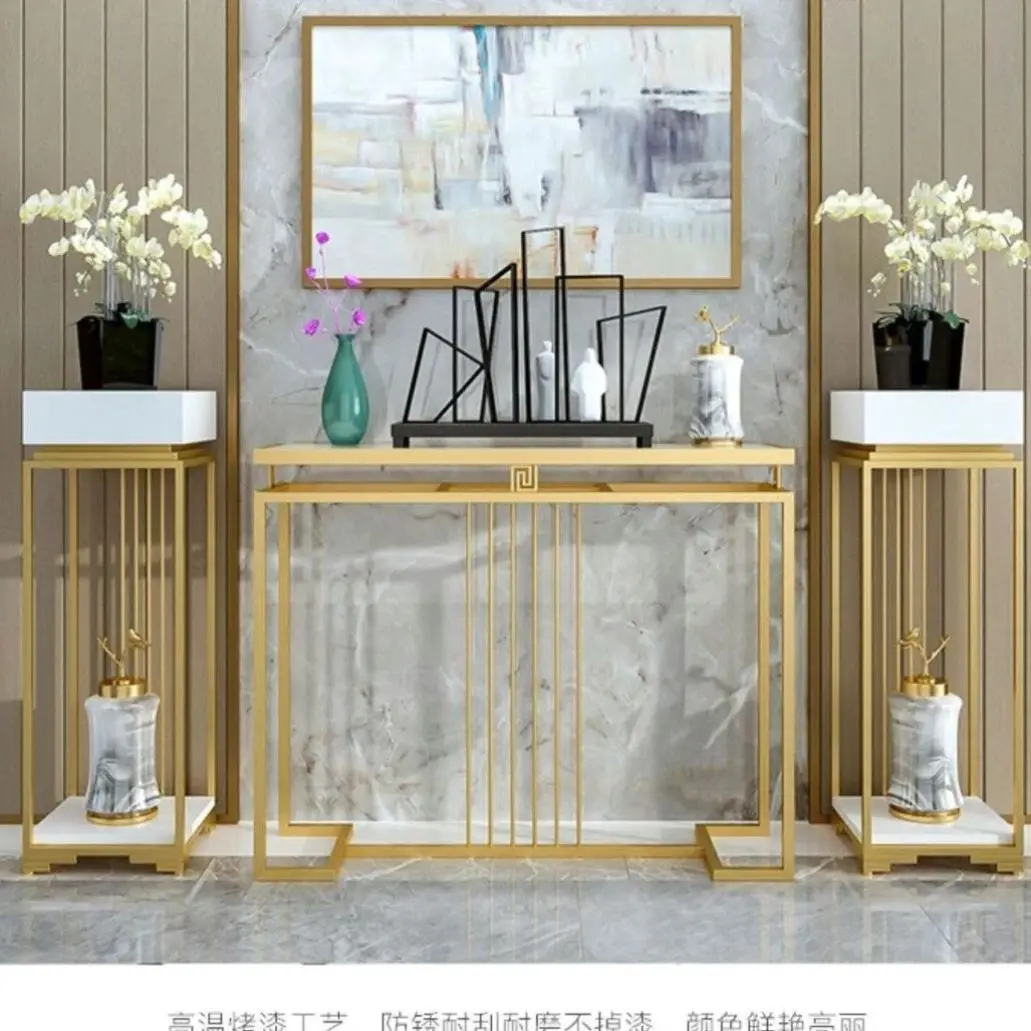 PYH light luxury entrance table modern simple decorative living room aisle strip case villa end view table cabinet
