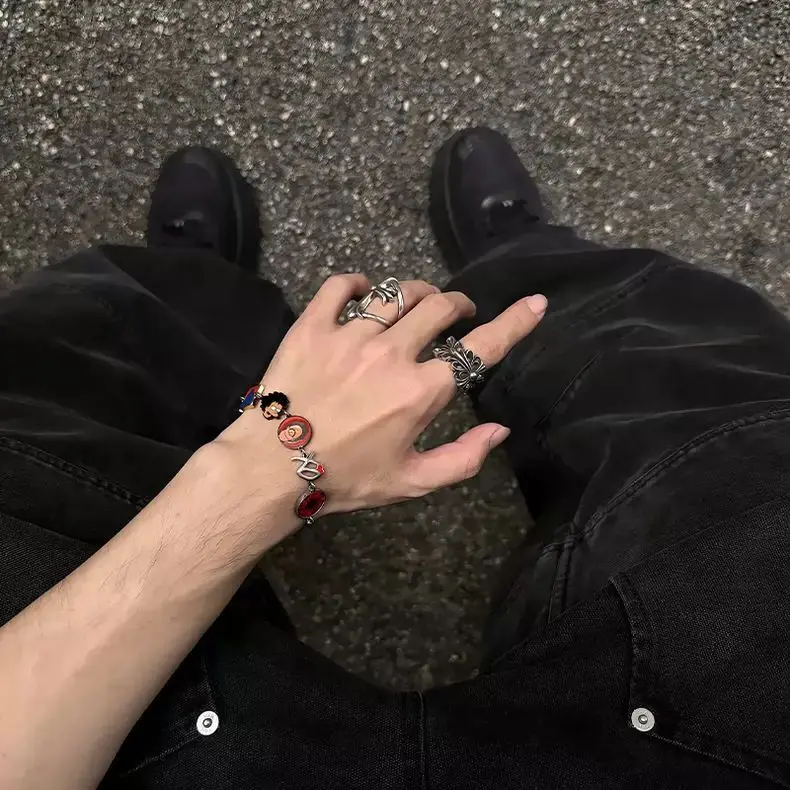 2025The Weeknd Music Album Hip-Hop Trendy High-end Versatile Bracelet for Men and Women
