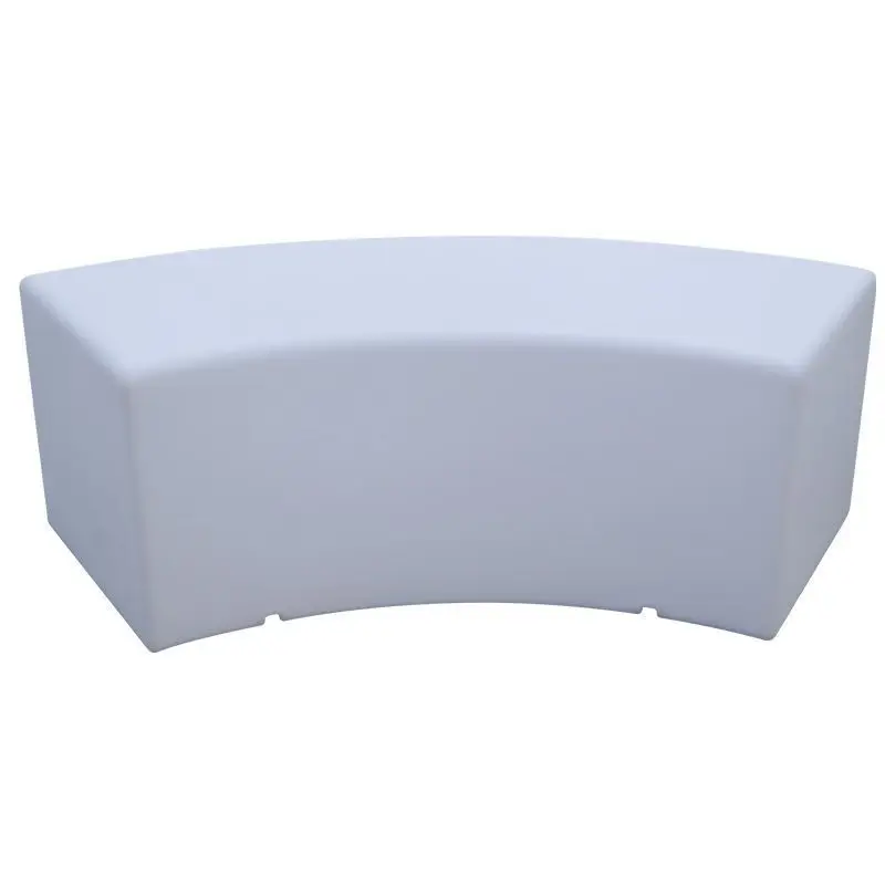 الإبداعية 16 ألوان تغيير Led الإضاءة منحني بار البراز في الهواء الطلق البلاستيك مقاعد الفناء قابلة للشحن ملهى ليلي الطعام الكراسي #4