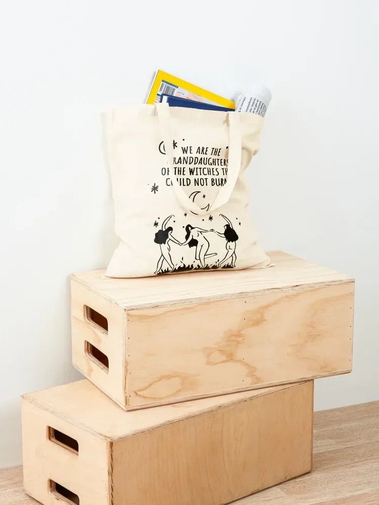 We Are The Granddaughters Of The Witches They Could Not Burn Tote Bag Big bag Women's bag