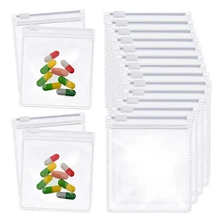 Pill Pouch Bags Zippered Pill Pouch Reusable Pill Bags Clear Plastic Pill Bags Self Sealing Travel Medicine Organizer Storage