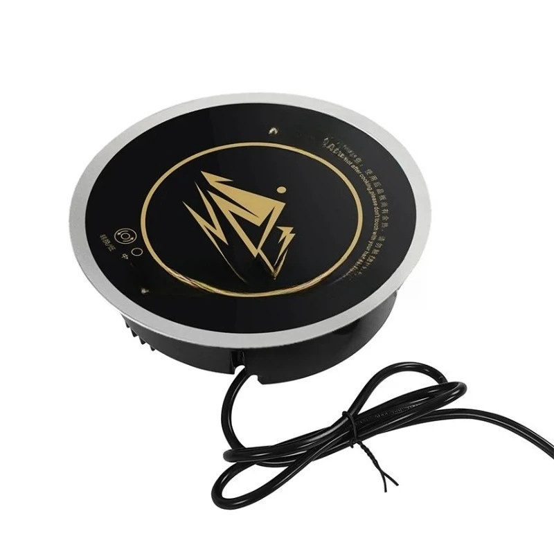 

Control 800W For Car Home Caravan Yacht Kitchen RV Induction Cooker 220V Embedded Bordered Circular Square Touch