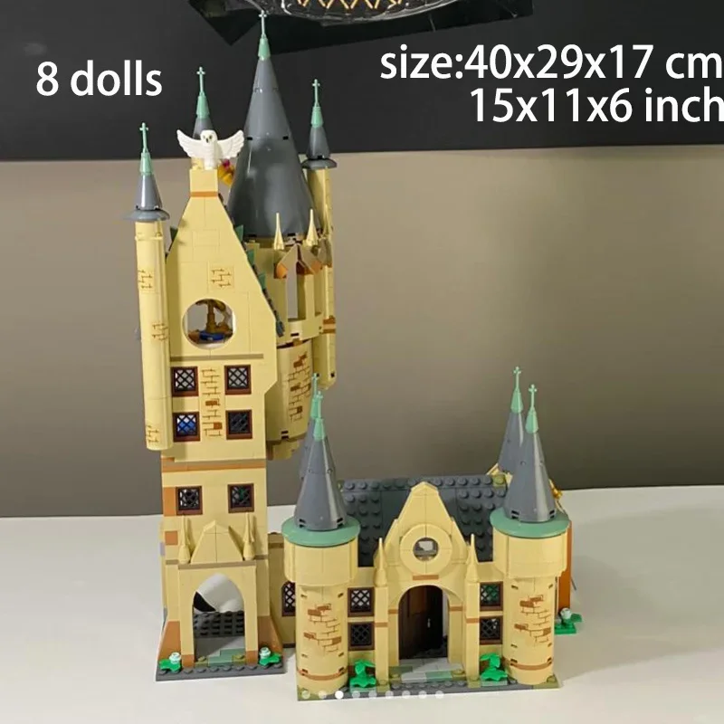 Castle Gate Astronomical Tower Magic Movie Model Building Block Toys for Christmas Gift