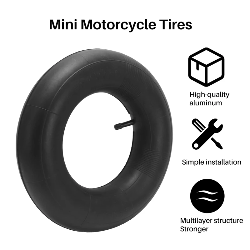 3.50 / 4.00-6 أنبوب الإطارات الأنبوب الداخلي عجلة الإطارات 350 / 400-6 Innertube Mini Moto المطاط صمام 6 #1