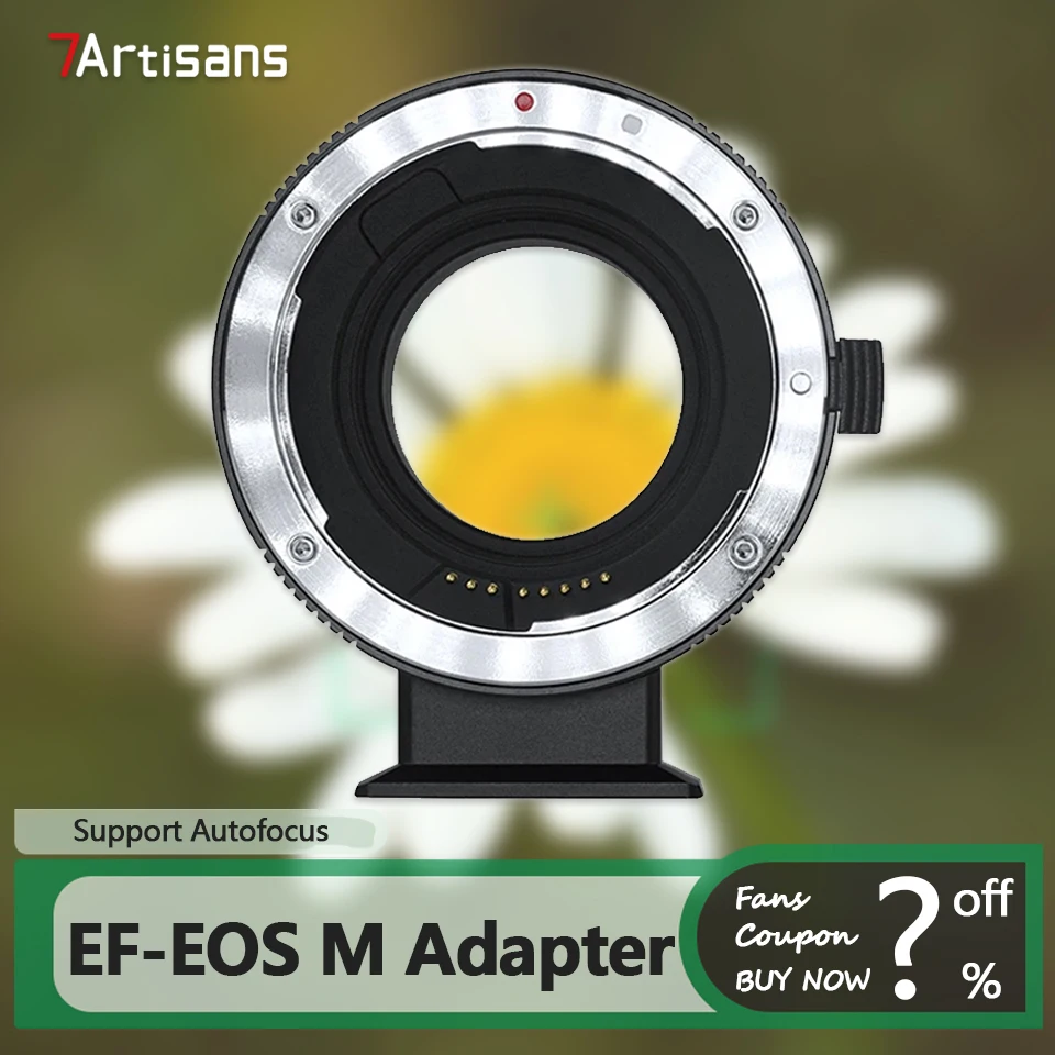 

7artisans EF-EOS M Autofocus Adapter for Canon EF/EF-S to Canon M M2 M3 M5 Sigma Yongnuo series Cameras Lens Accessories