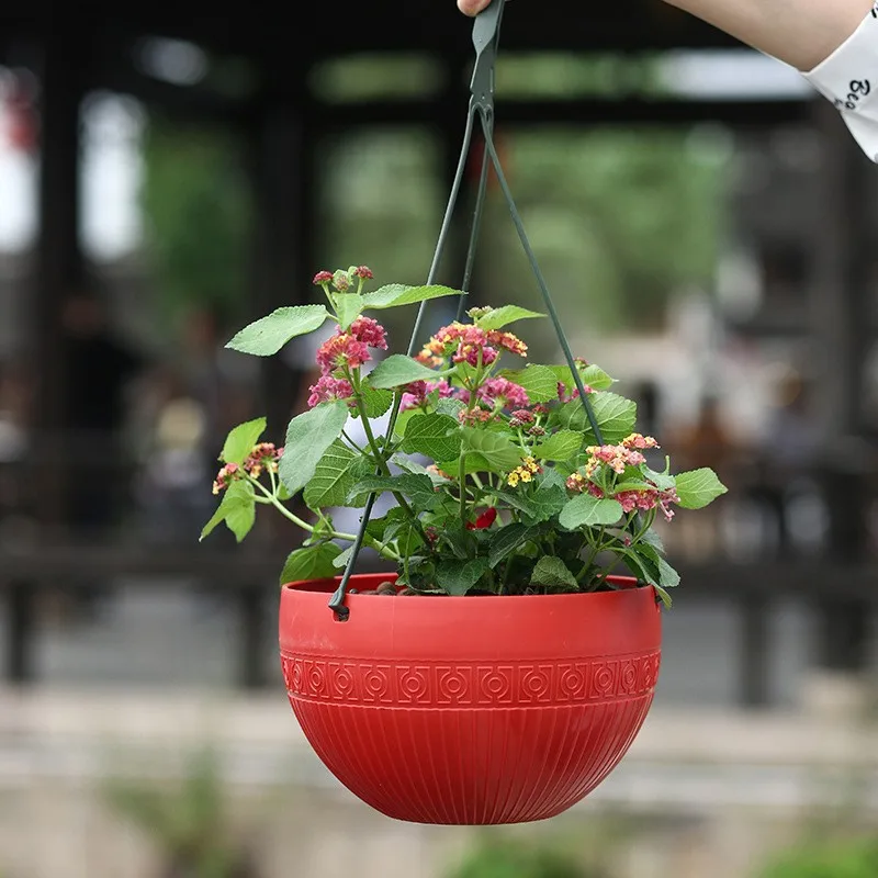 Fashion Hot Hanging Plastic Flower Pot Chlorophytum Multi-meat Pot Plants Pot Pots Basket Rattan Chain Replacement Decor Resin