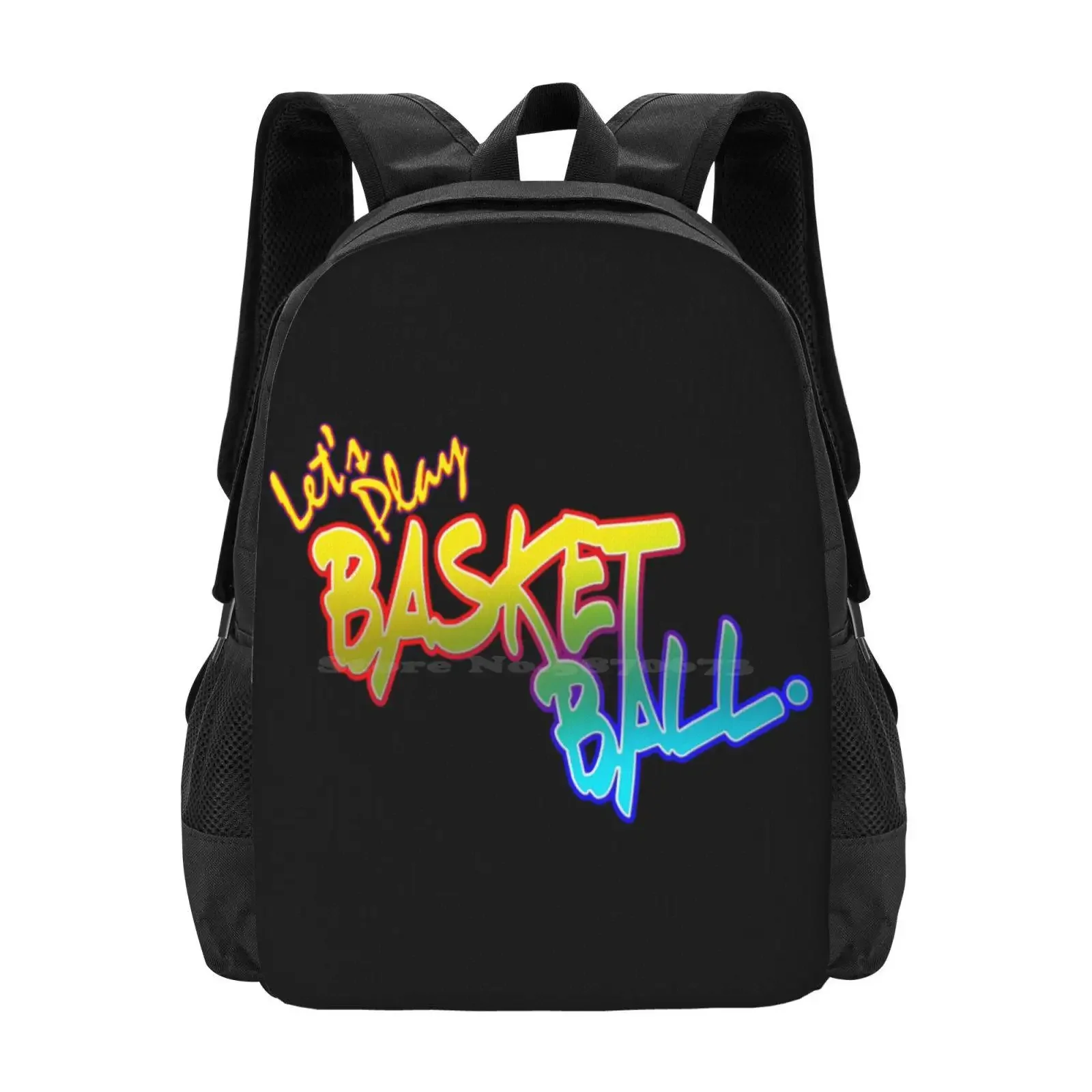 دعونا نلعب كرة السلة رائجة البيع حقيبة مدرسية على ظهره حقائب الموضة دعونا لعب كرة السلة لاعبي كرة السلة الرياضة #1