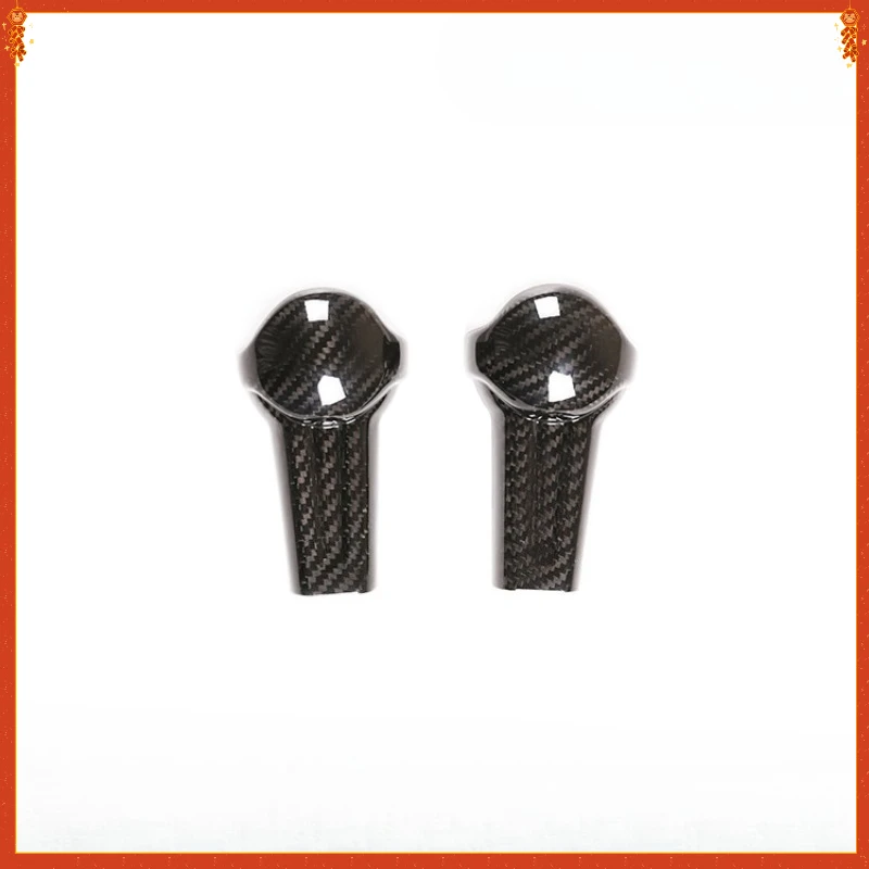 

For Audi A4 A5 A6 Q5 Real Dry Carbon Fiber Gear knob decorative gear lever protection shell interior modification Accessories