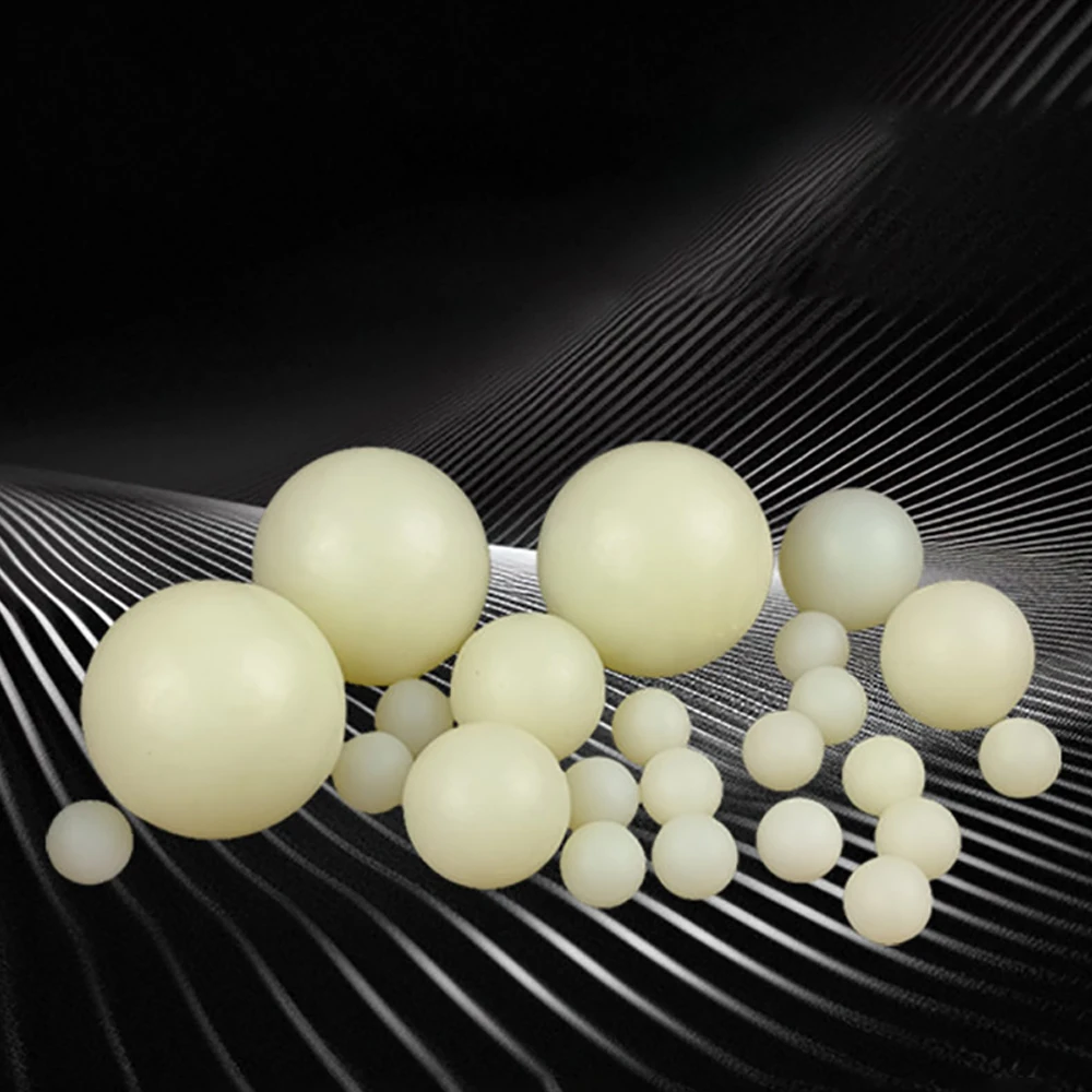 

PA66 Nylon Plastic Balls 2mm~150mm Solid Sphere Wear-Resistant High Temperature Resistance Balls Bearings Industrial DIY