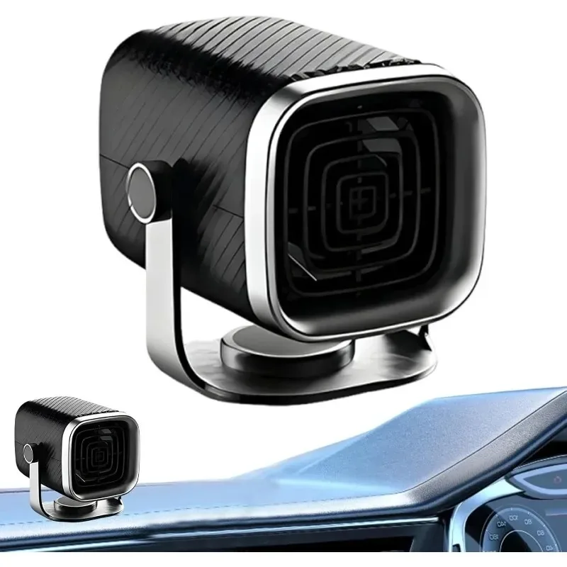 كفاءة مروحة سخان السيارة 12 فولت 24 فولت الكهربائية المزدوجة الاستخدام التدفئة مروحة التبريد المحمولة الزجاج الأمامي مزيل الضباب ديميستر مزيل الصقيع سخان