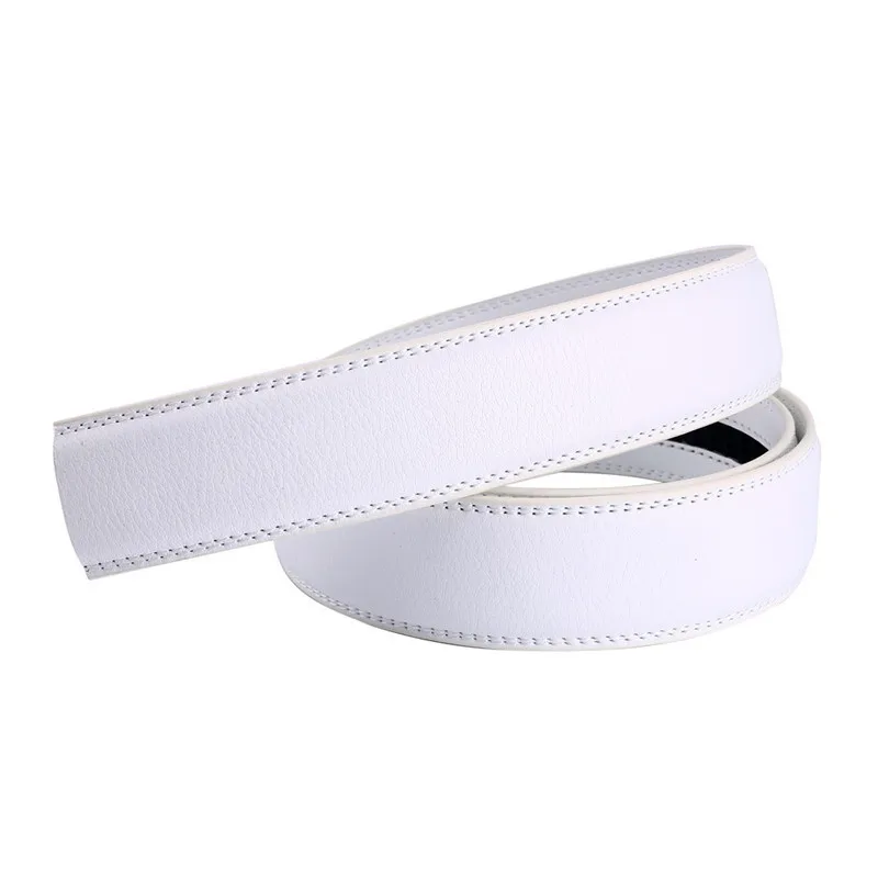 18 Styles 3.5cm Width No Buckle Belts For Men High Quality Automatic Ratchet Cow Leather Luxury Strap Male Belts No Holes