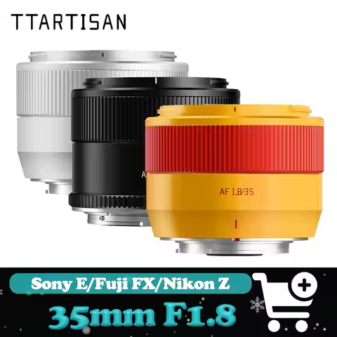 TTArtisan AF 35mm F1.8 II Large Aperture Portrait Lens Wide Angle Auto Focus Lens for Fuji X-S10 X-Pro3 Sony A7M2 Nikon Z50