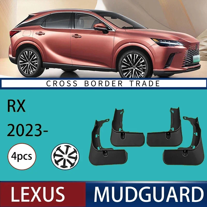 

Automotive Tire Mudguard Waterproof Splash Proof 4pcs Accessories For Lexus RX 2023