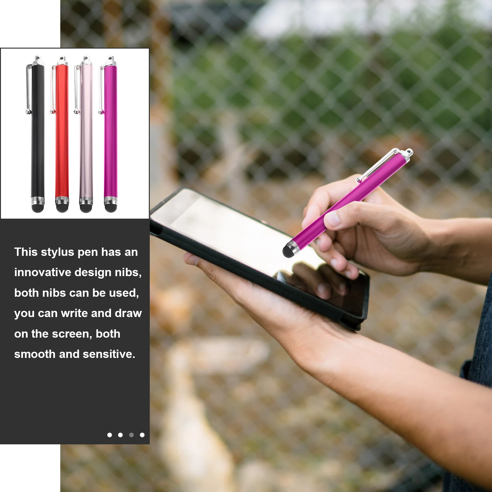 

36pcs Capacitive Stylus Pen Delicate Aluminum Plastic Anti scratch Touchscreen Pencil Portable Tablet Accessory Household Stylus