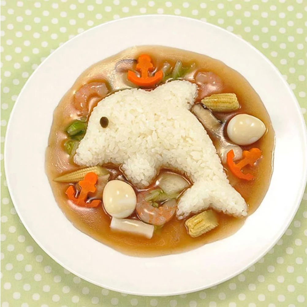

Onigiri Maker Rice Ball Mold Cute Dolphin Rabbit Flower Shape Sushi Egg Cake Mooncake Bread Tool For Party Lunch Home