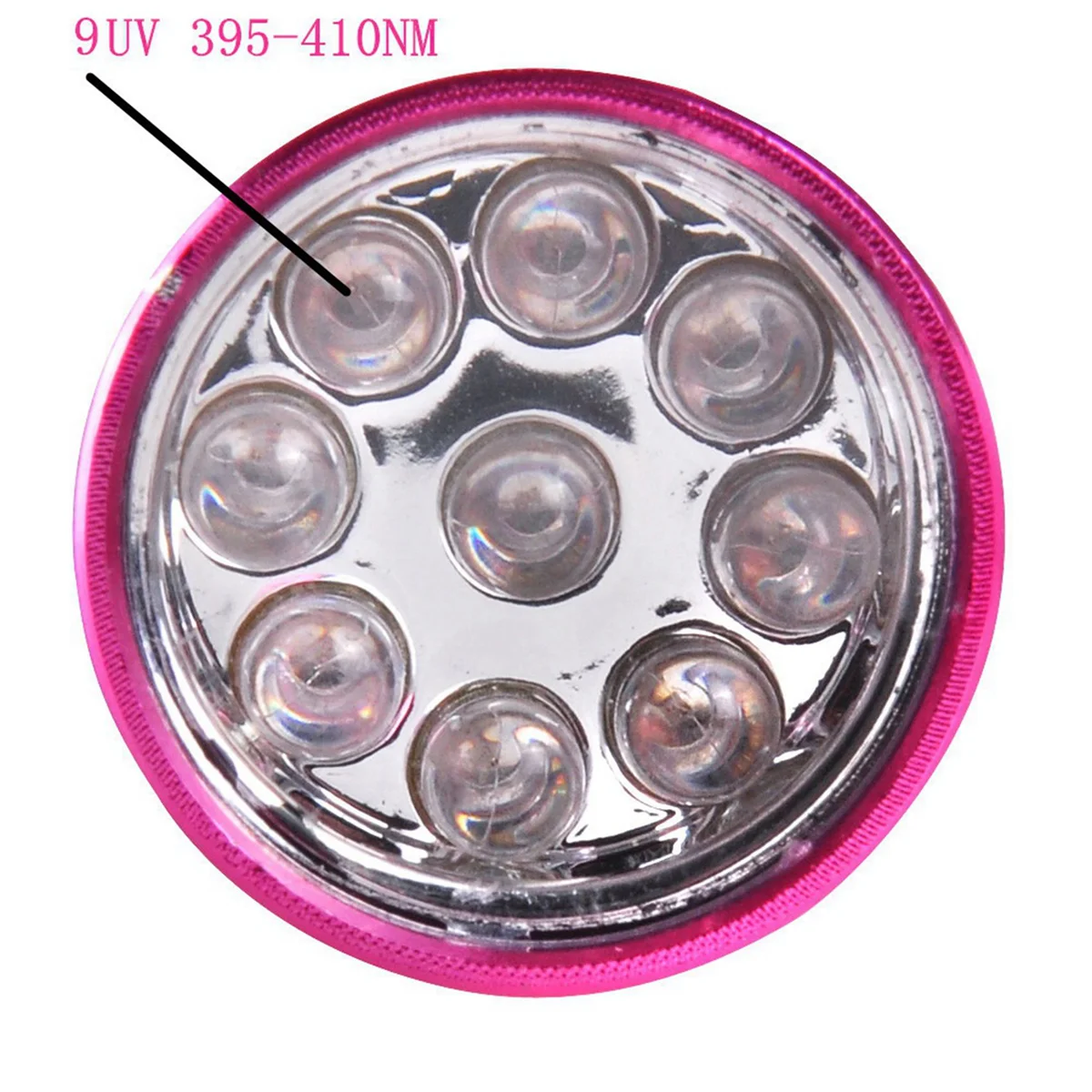 L68AUV 9 LED Nail Lamp,Professional Dryer Curing Gel Polish Light Handheld Dryer Flashlight Professional Nail Art Tools,Pink