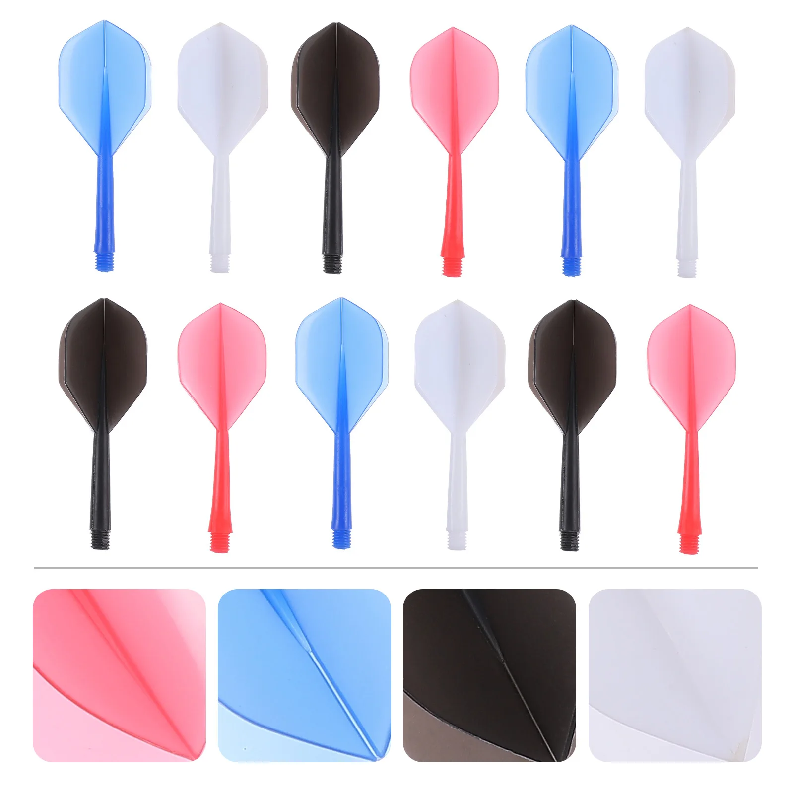 

20 Pcs Grip Lightweight Tails Flights Game Wear-resistant Dart Stems and Soft Tip Board