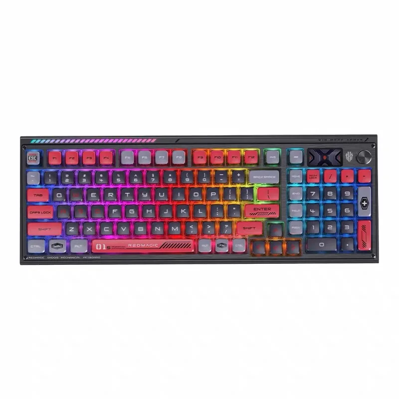 

Red Devil Gaming Wired Wireless Gaming Mechanical Keyboard Three Modes Gasket
