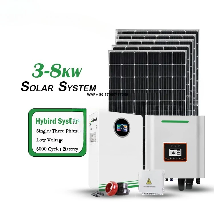 

5kw 10kw Solar Energy System Lithium Ion Solar Battery Hybrid Inverter 580w Solar Panel Kit Home Energy Storage