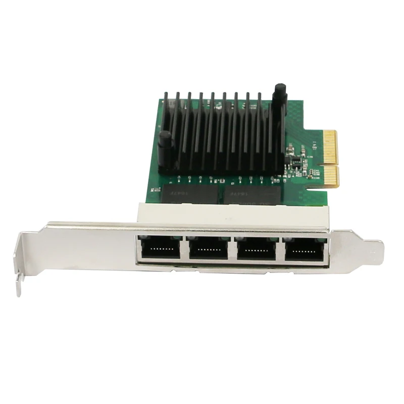 Scheda di rete 1350AM4 Gigabit Ethernet PCI Express PCIE Adattatore LAN da 1 Gbps Scheda di rete RJ45 a 4 porte per PC desktop 10/100/1000 Mbps