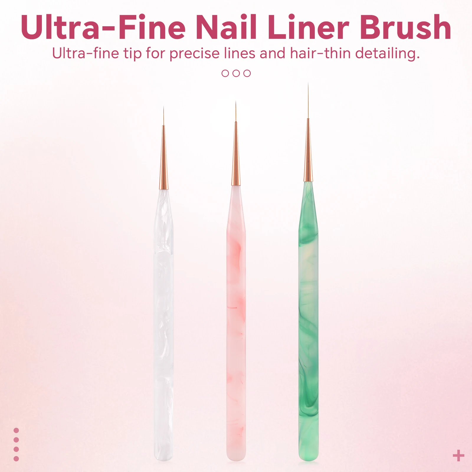 

Ultra-Fine Nail Art Brush Professional French Thin Liner UV Gel Brush White KADS Manicure Slim Line Drawing Painting Pen