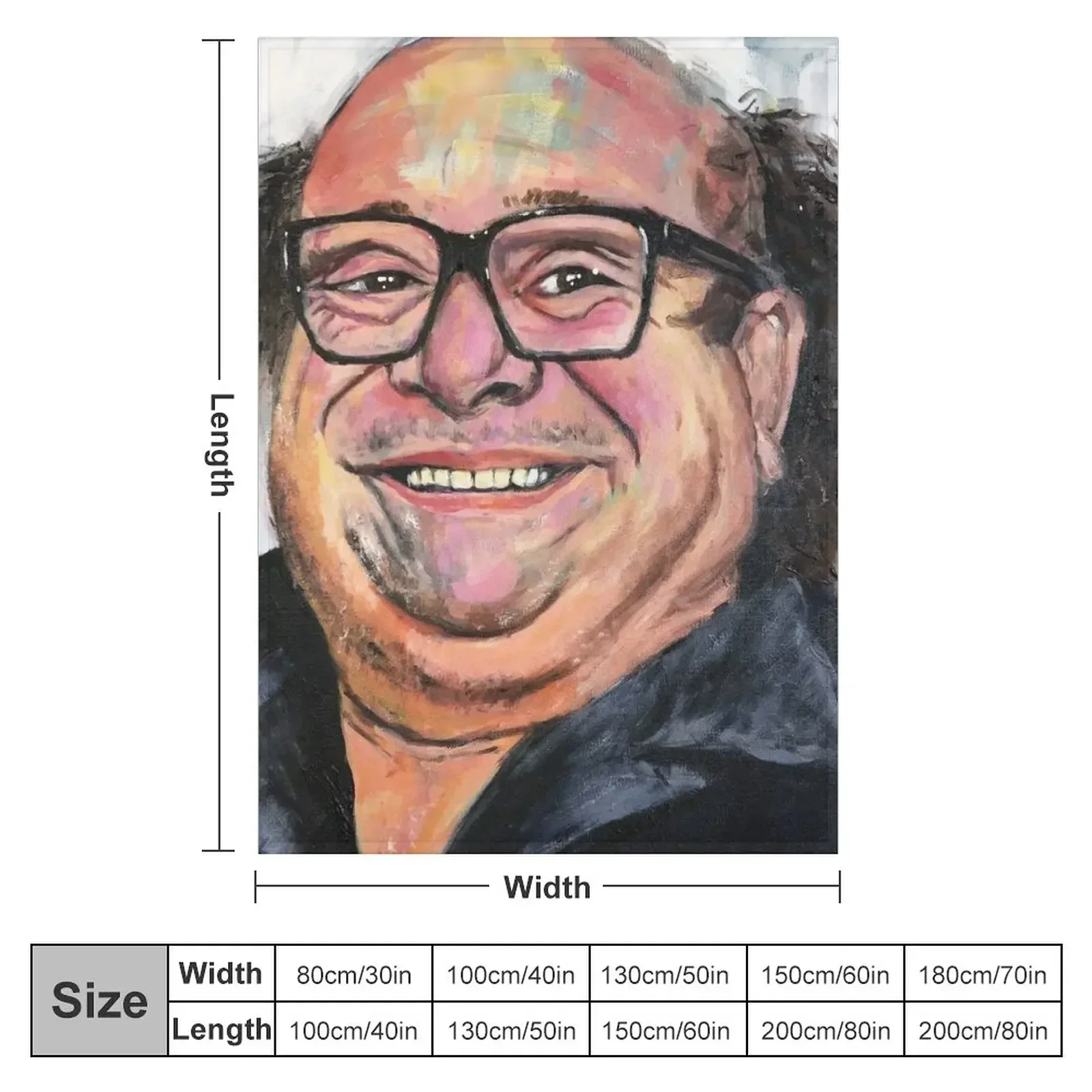 Its Always Sunny with Danny Throw Blanket couch cozy soft plush fuzzy picnic outdoor blanket
