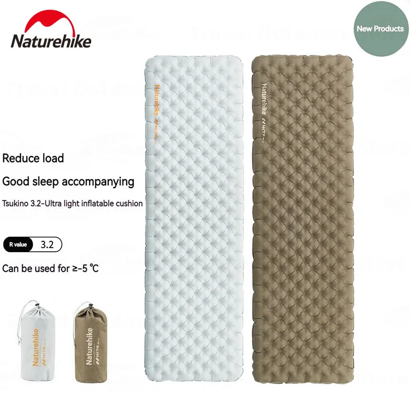 

Naturehike R3.2 Camping Air Mat Sleeping Mat 8cm Thickness Warm Outdoor Hiking Sleep Pad Ultralight Inflatable Tourist Mattress