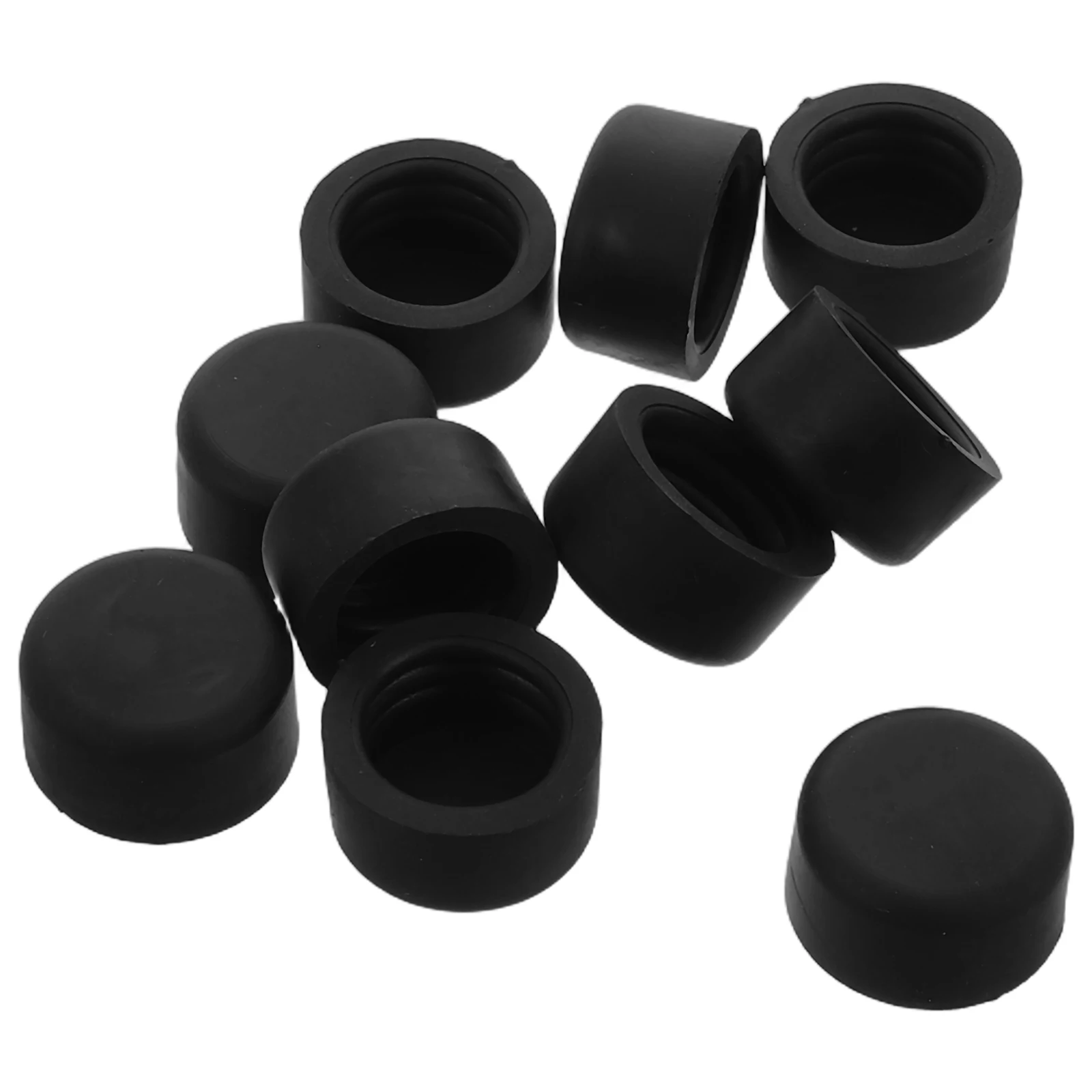 

10 Pcs Windshield Rubber Mounting Covers Windscreen Wiper Components Nut Black Screw Cap