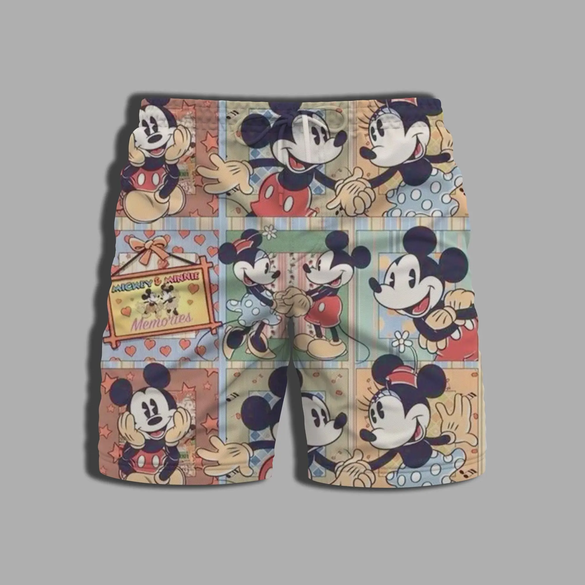 

Mickey Gym Bathing Suit Man Beach Swimsuit Summer Printing Male Shorts for Women Men's Clothing Disney Pants Whole Swim Disney