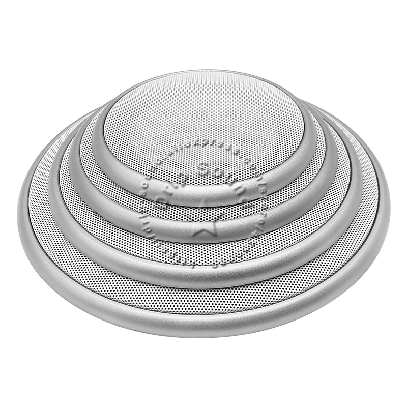 4/5/6.5/8인치 스피커 변환 네트 커버 고급 자동차/가정용 오디오 장식용 원형 메탈 메쉬 그릴 보호 19D