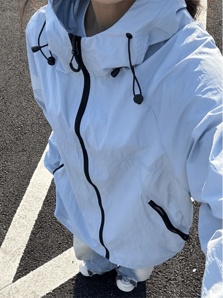 

Мужская одежда для путешествий на открытом воздухе, крутая солнцезащитная одежда, тонкая, Qui Dry Jaet, солнцезащитное пальто с высокой чувствительностью