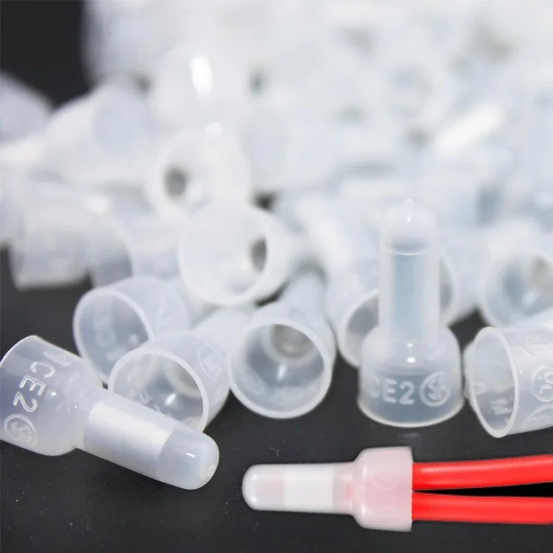 

120Pcs Closed End Crimp Cap 22-16 16-14 12-10 AWG Gauge Wire Connector Terminal
