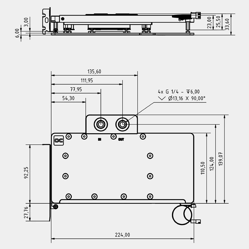 Alphacool Core GPU Water Block Serve For Gigabyte AORUS Radeon RX 9070 XT ELITE,GAMING 16G,Graphics Card Cooler With Backplate