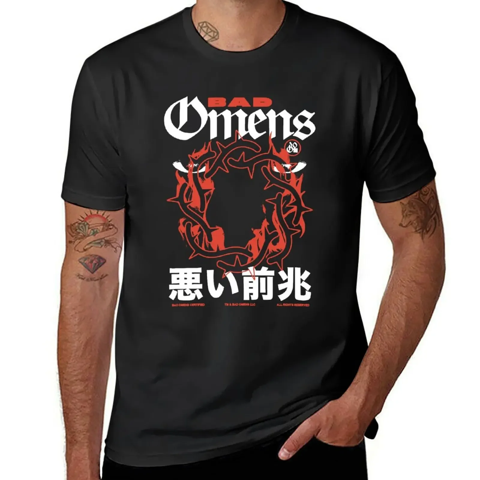 

Bad Omens Merch - Like A Villain T-Shirt luxury designer Luxury man mens graphic t-shirts hip hop