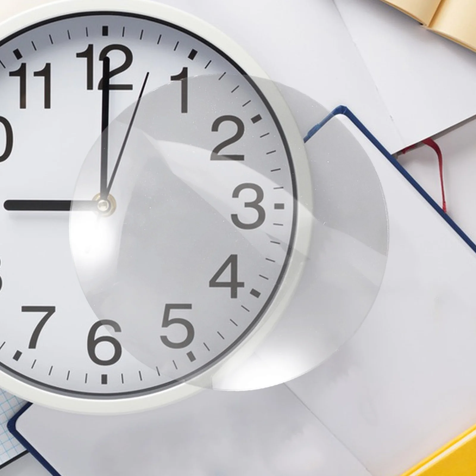 

6.5 Inch Clear Convex Glass Clock Front Cover Round Dome Replacement Panel for Wall Clocks Smooth Mirror Finish for Home Office