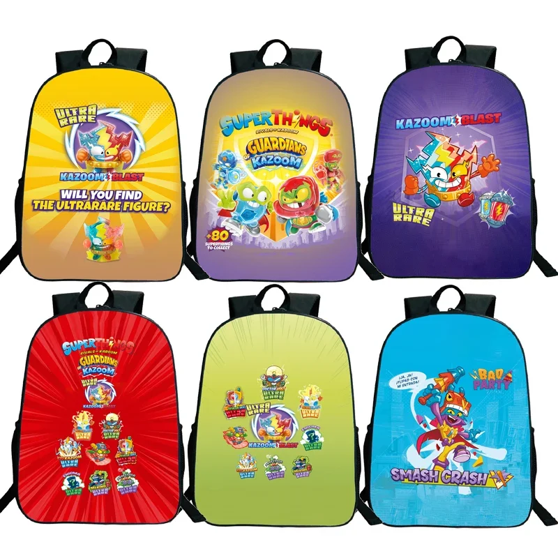

Superzings Students School Bags Children Rucksack Kids Cartoon Backpacks Mochila Boys Girls Teens Knapsack