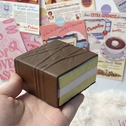 Tiramisu Chocolate Cake Squishy Toy Slow Rising Matcha Tiramisu Square Cake Pastry Fidget Toy Anti Stress Release Hand Relax Toy