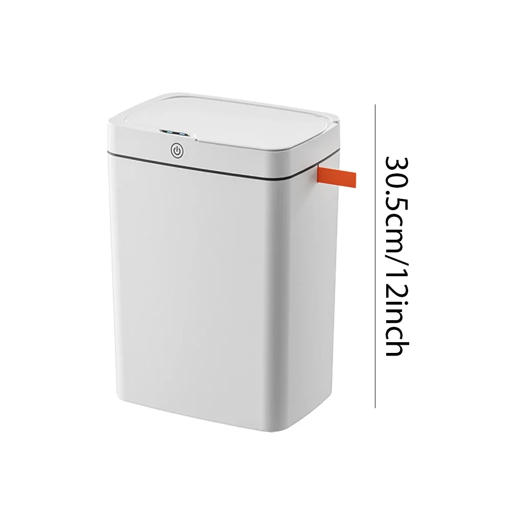 Smart Trash Can Automatic Sensor Garbage Can 15/18L Rectangular Wastebin Infrared Induction USB Charging Trash Bin Smart Home