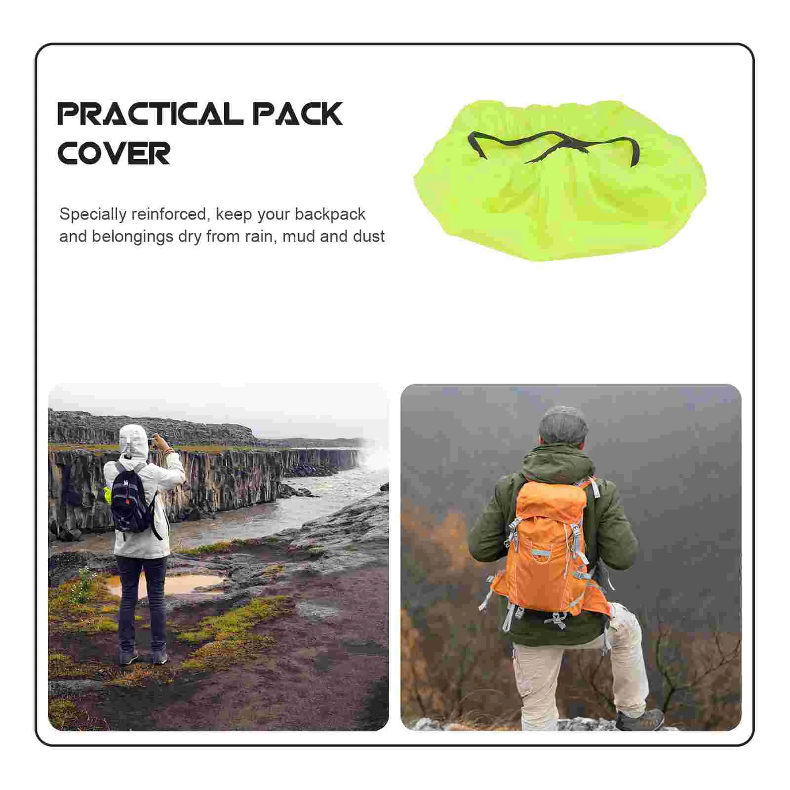 Duffel Bags for Traveling Outdoor Cover Rucksack Rain Backpack Orange Waterproof