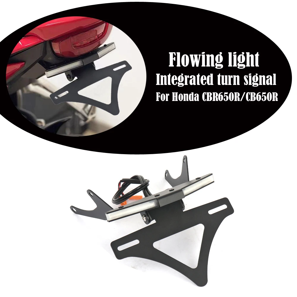 

New license plate holder turn signal integrated license plate holder short tail For Honda CBR650R CB650R CBR CB 650R 2021-2025