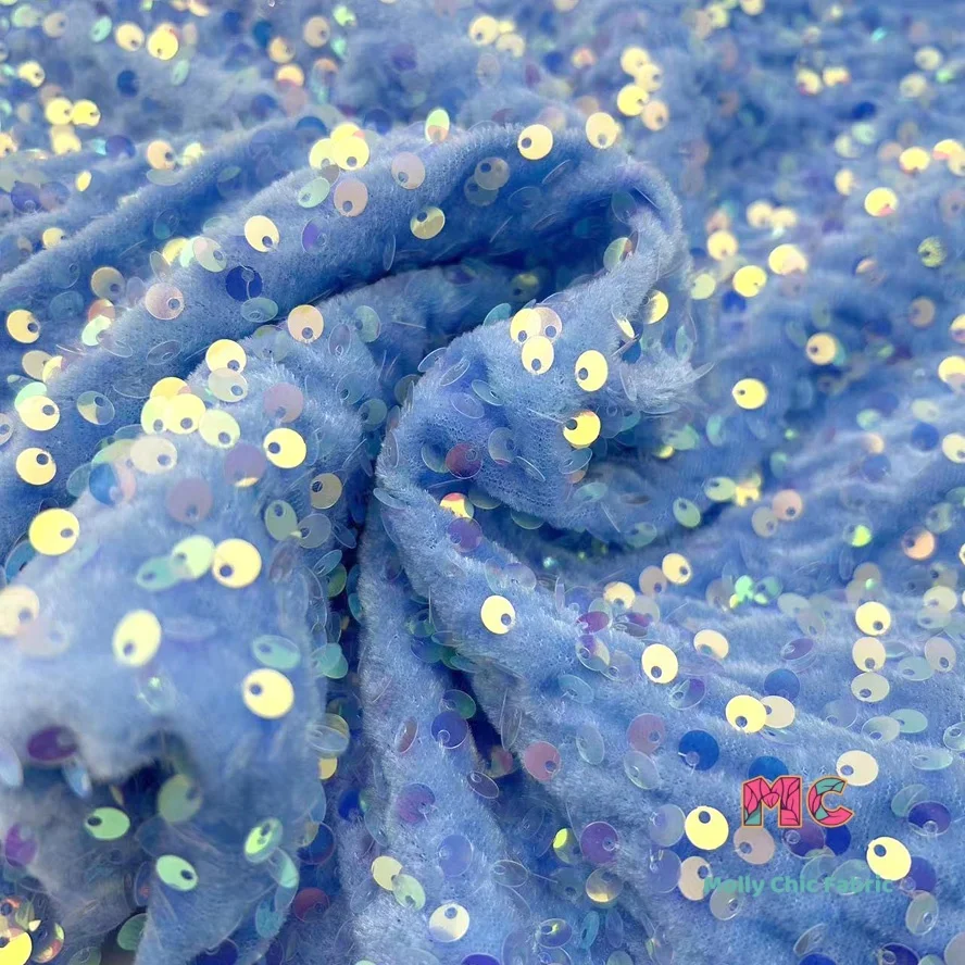 

Высококачественная эластичная вышивка цвета блесток бархатная ткань DIY модное платье Cheongsam ткани для шитья