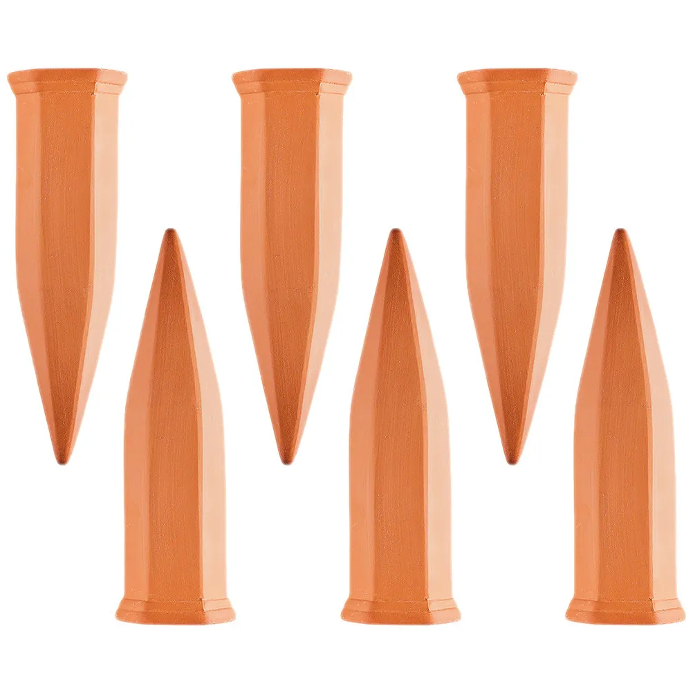 

6 Pcs Indoor Plants Automatic Watering Spike Flower Tool Dripper Orange Waterer