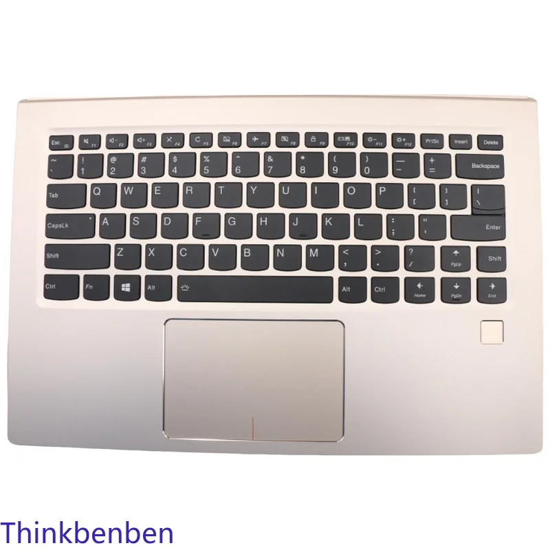 

US English Keyboard Golden Upper Case Palmrest Shell Cover For Lenovo Yoga 910 13IKB Glass Yoga5 Pro Laptop 5CB0M35007