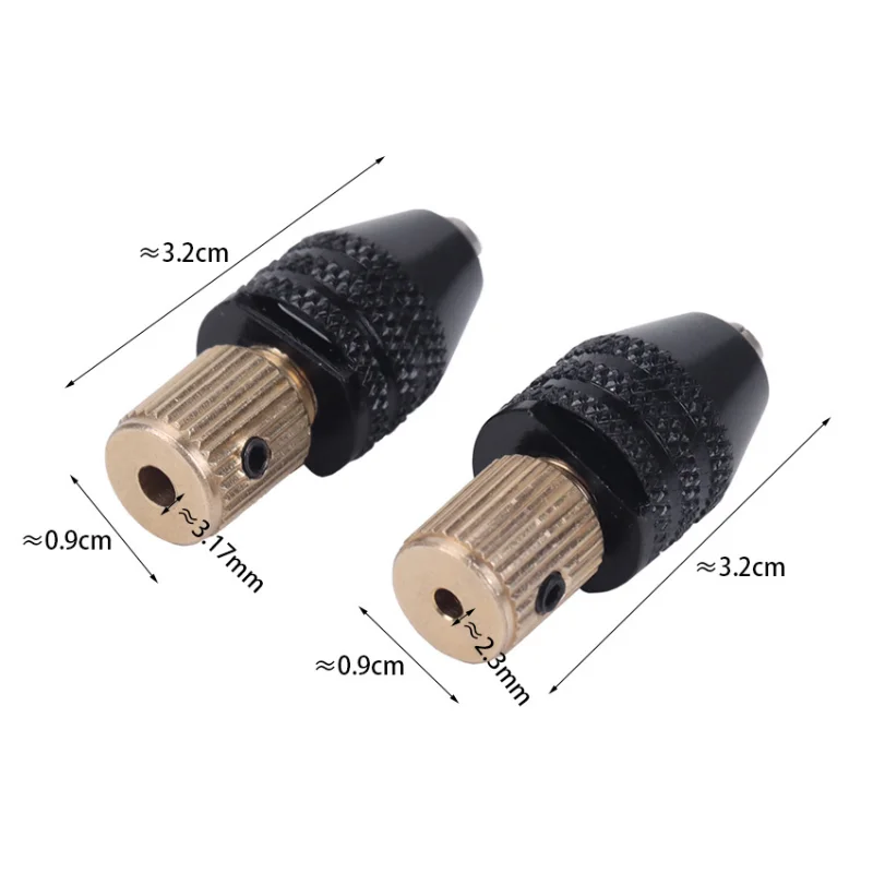 Bor Mini Chuck Mandril Cartridge pengukir, Collet Chuck batang Motor listrik penjepit perlengkapan 0.5-3.2mm Chuck perubahan cepat