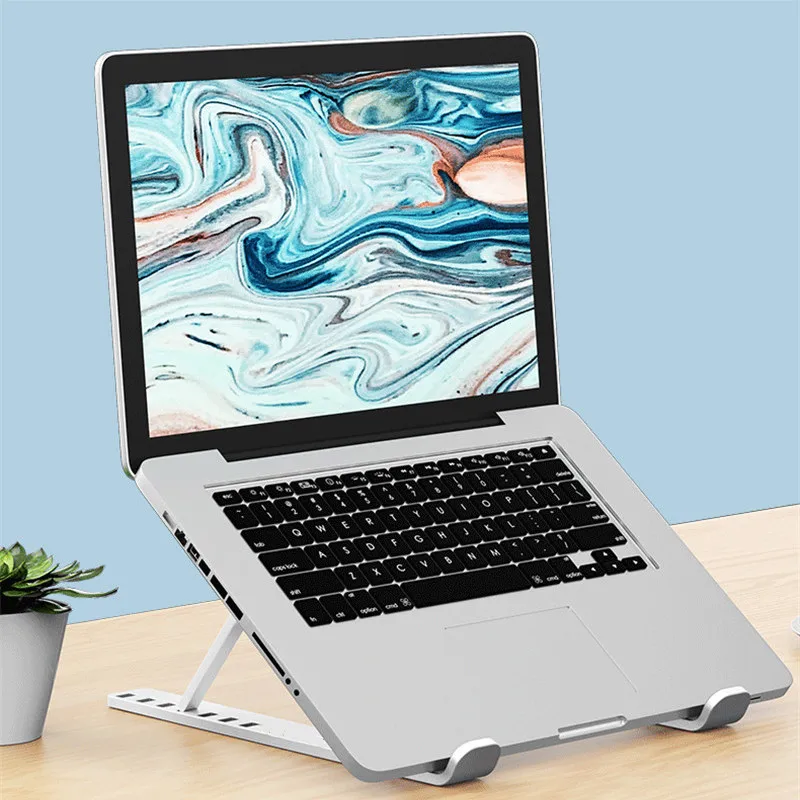 Portable Laptop Stand 7/10 Gears Foldable ABS Tablet for Macbook Apple  Air Pro Lenovo Samsung Bracket Universal Pad PC Holder