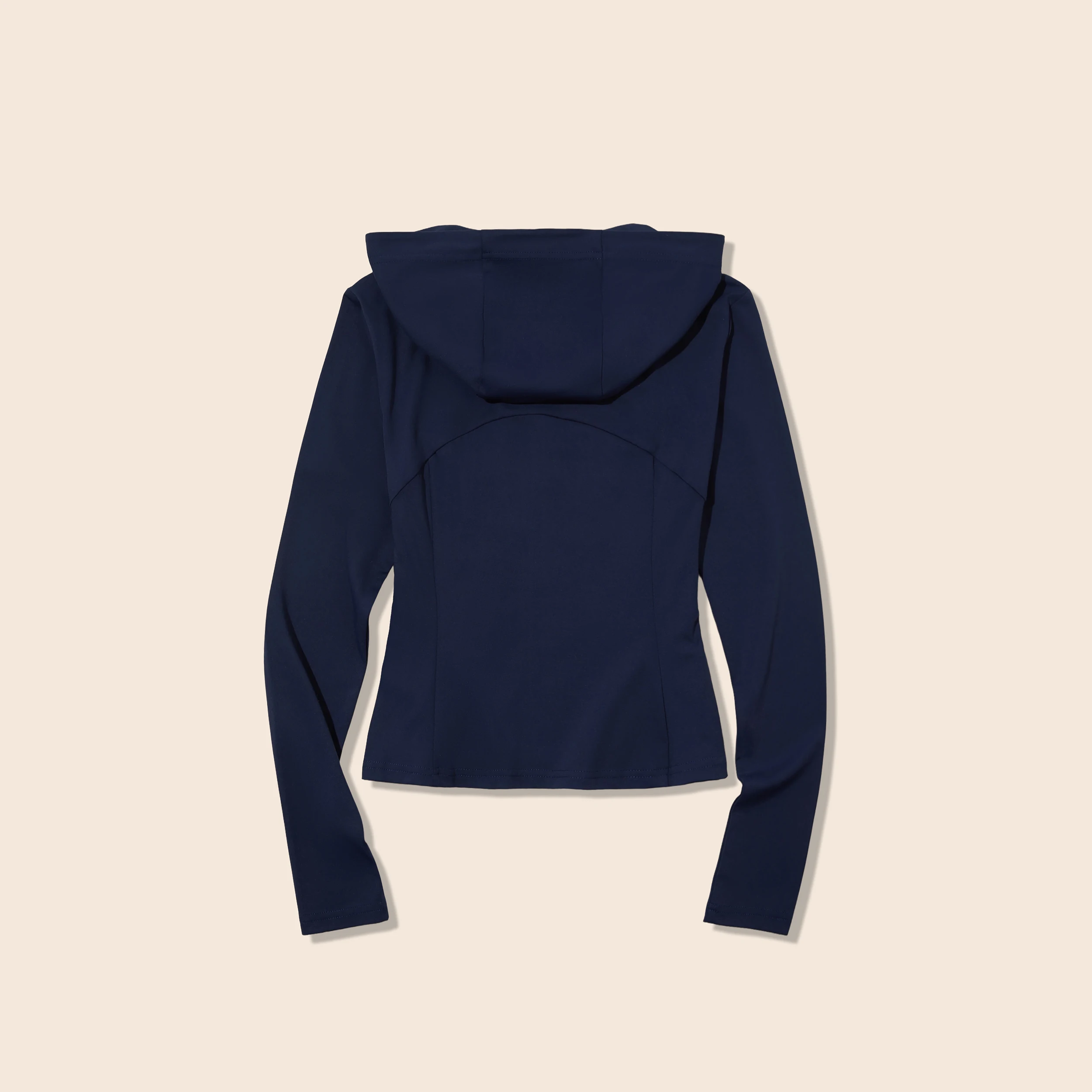 YESCCI Hooded Women's Jacket Sporty Quick Dry UV Protection Long Sleeve Jacket 2026 Autumn New Fitted Lightweight Tops S56155091