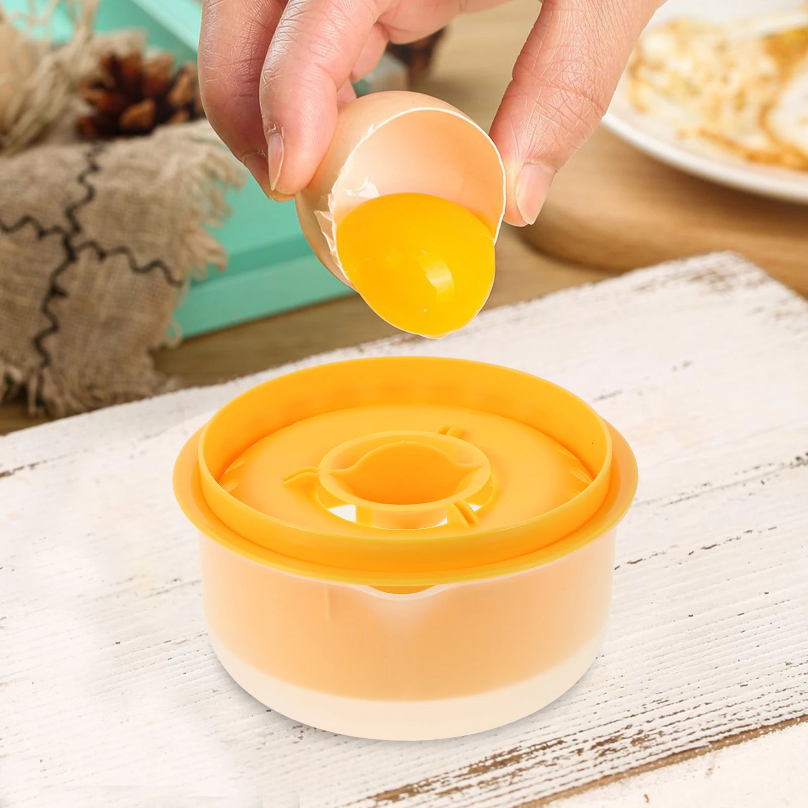 

Egg White Separator Egg Yolk Separation Kitchen Tools Baking Supplies Large Capacity PP Easy Clean Efficient Cooking