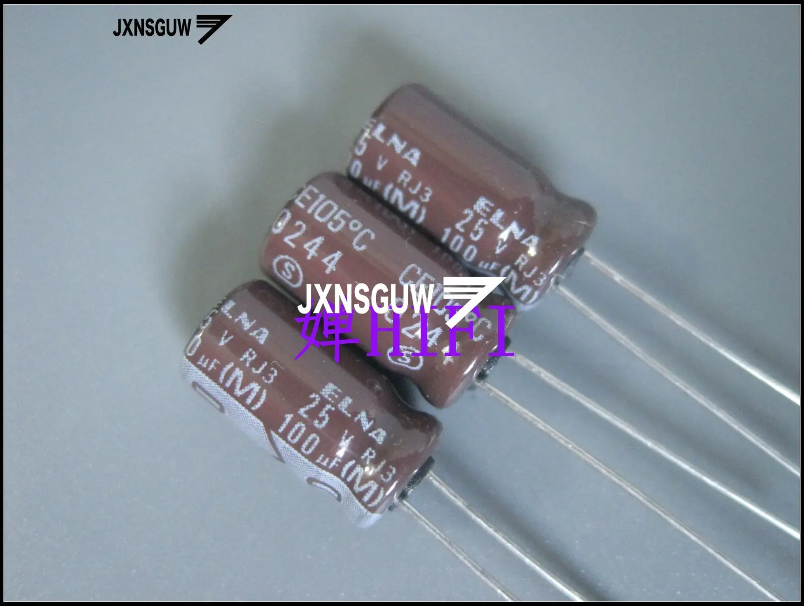 

20PCS ELNA RJ3 25V100UF 6.3X11MM Brown Aluminum electrolytic capacitors 100uF/25V 105 degrees 100UF 25V